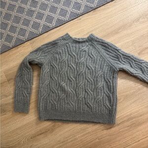 Light blue/gray Cable Knit Vince Sweater